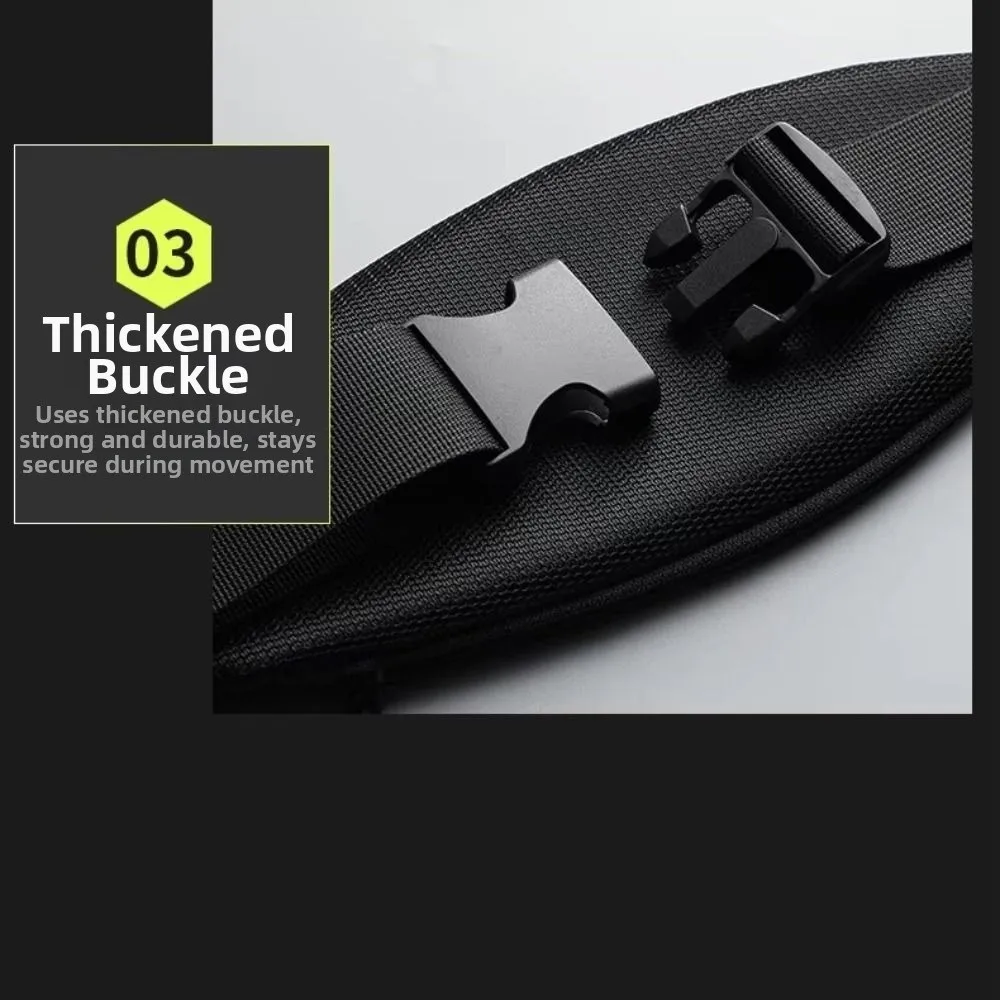 Polyester Mobile Phone Waist Bag Waterproof Night Reflective Strip Running Waist Bag Adjustable Strap Reflective Waist Bag