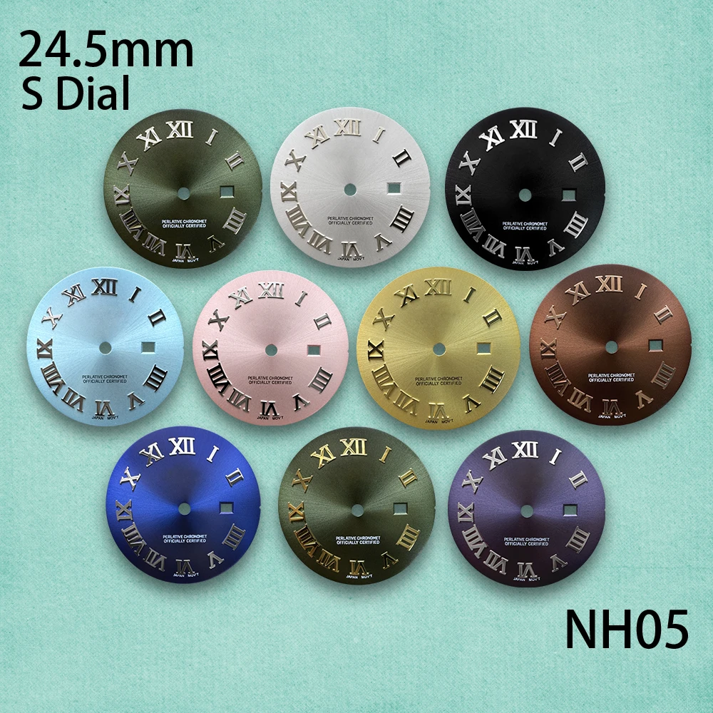 24.5mm Sunray Rome S Dial Suitable For NH05 Movement High Quality Ladies' Watch Modification Accessories