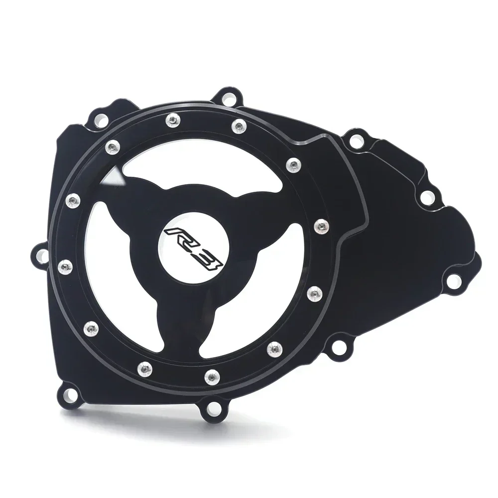 Left Stator Magneto Engine Cover For Yamaha YZF-R3/ABS 2017-2021，MT-03 2021-2024 Motorcycle Part