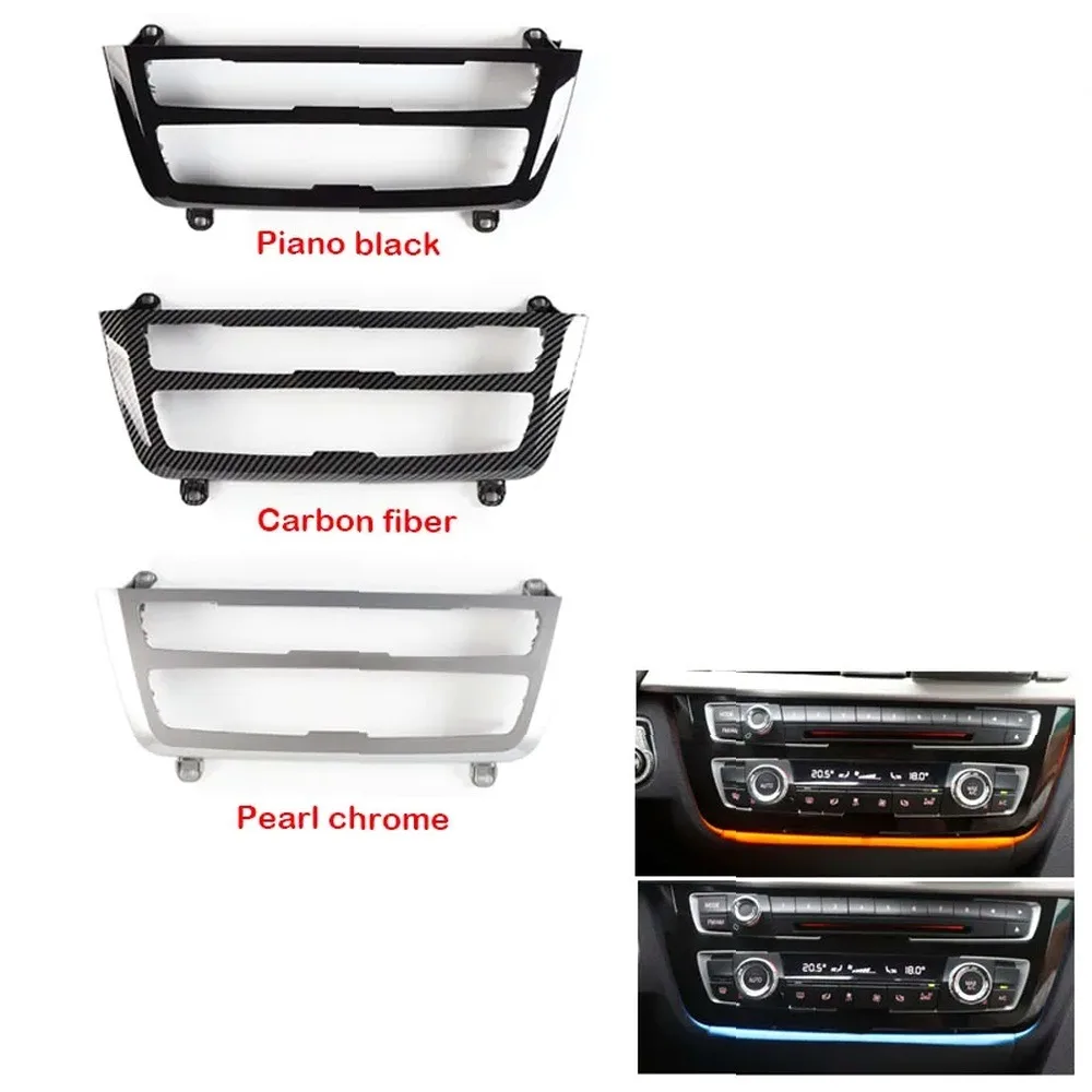 Radio Trim Led Dashboard Center Console AC Panel Light with Blue and Orange Color Atmosphere Light for BMW 3 & 4 Series F30 LCI