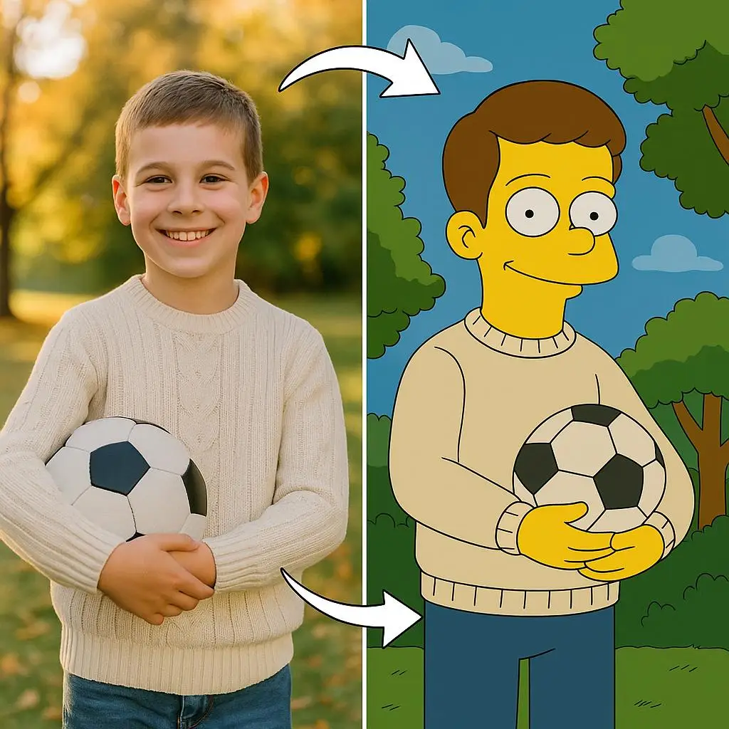 Custom Personalized Simpsons Family Cartoon Poster Turn You Yellow Family Couple Portrait Custom Cartoon Artwork  Family Gift
