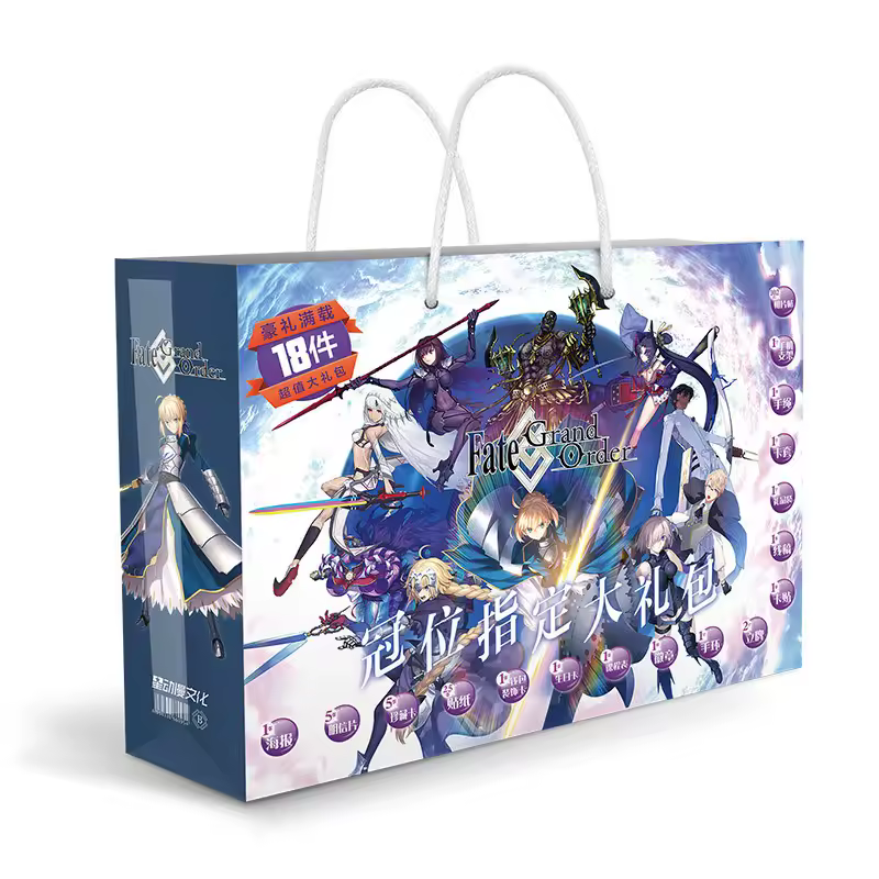 Anime Lucky Gift Bag Fatego Fate Grand Order Collection Toy cartolina Poster segnalibro Lomo Cards Figure Action