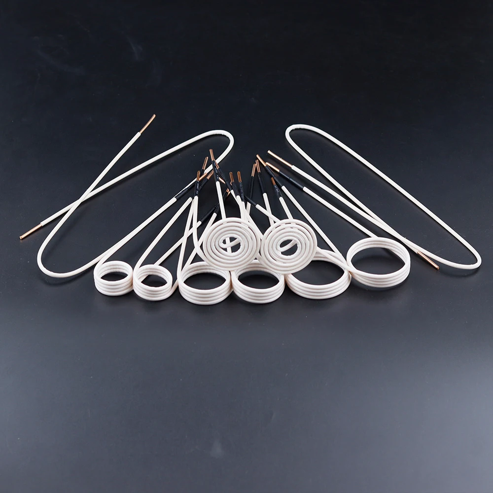 10Pcs Magnetic Heater DIY Induction Coils 30mm/40/50/750 Induction Coil Kits Flameless Heat Accessories