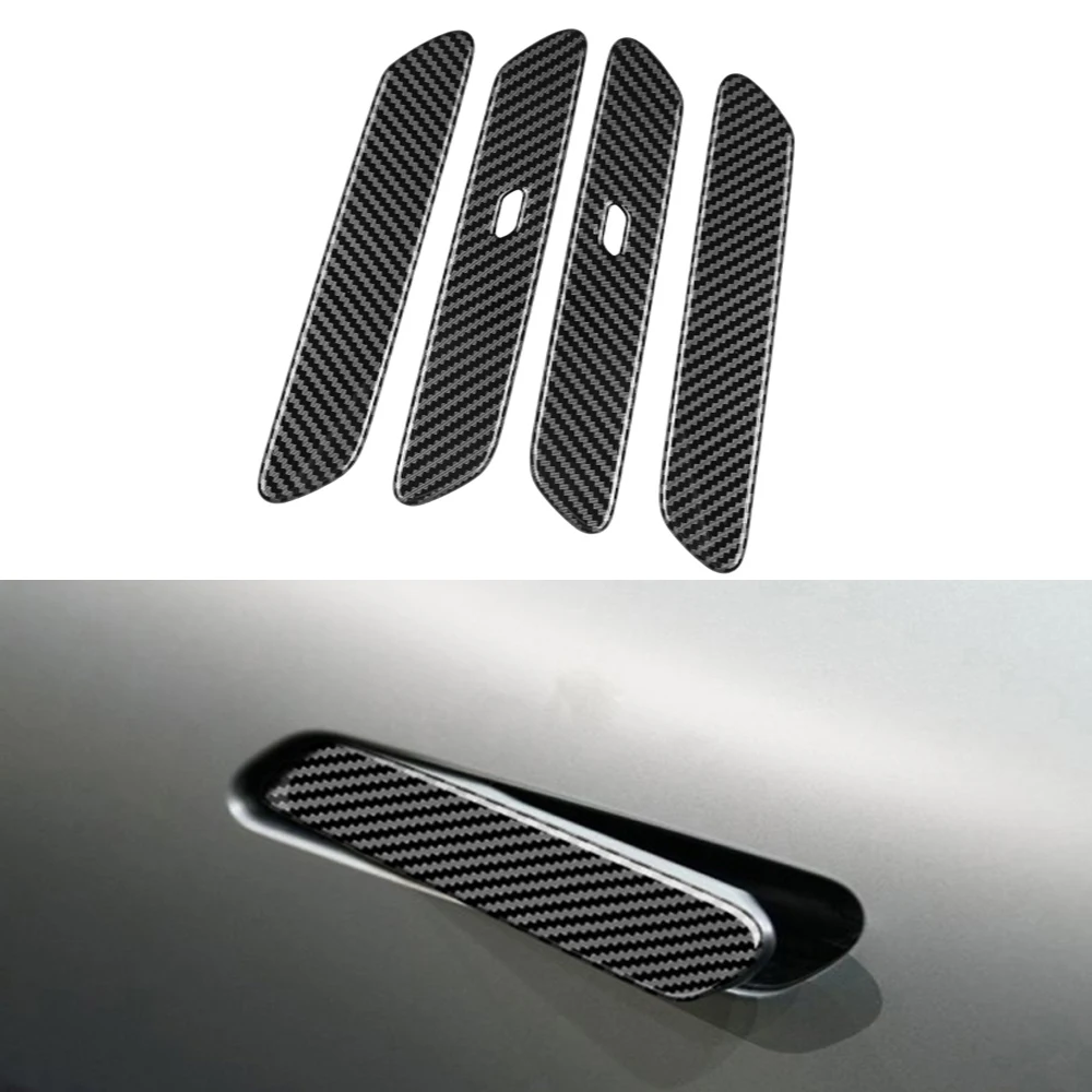 

For KIA EV6 GT Line 2021 2022 ABS carbon fiber protection car exterior door handle decorative accessories