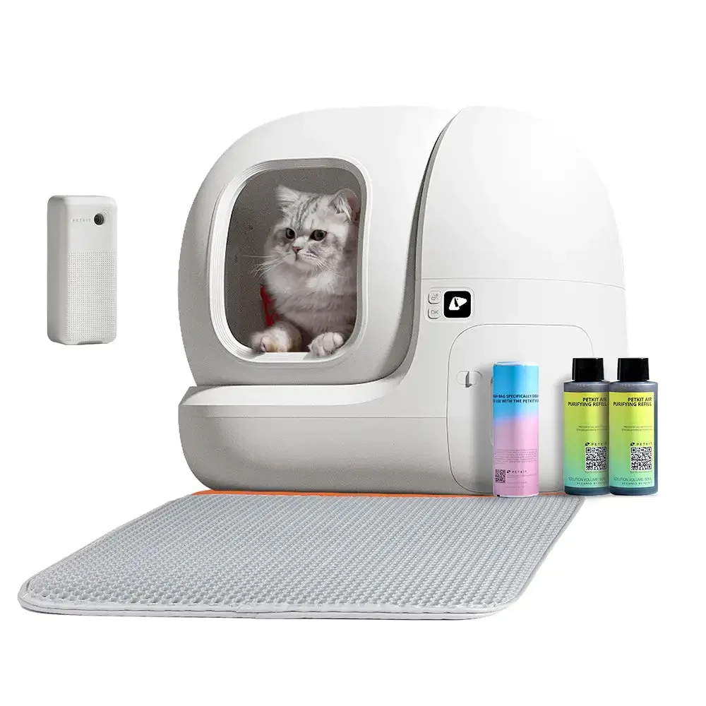 Ready Stock ! PETKIT PURA MAX Smart Self-cleaning Cat Litter Box with Odor Deodorizer and App control Global version