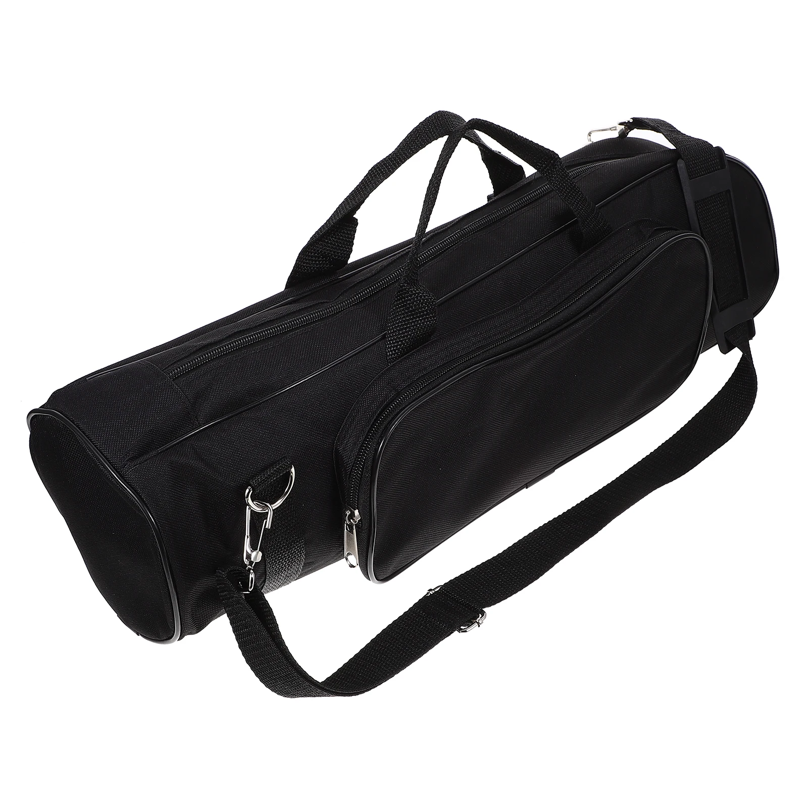 

Black Small Portable Backpack for Trumpet Lightweight Oxford Cloth Reinforced Handles Anti Splash Storage Bag Musical