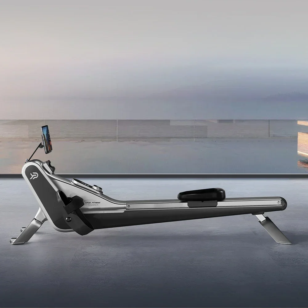 آلة تجديف الهواء المغناطيسية الجديدة المصنوعة من الألومنيوم عالي الجودة للياقة البدنية التجارية مع تطبيق YPOOFIT