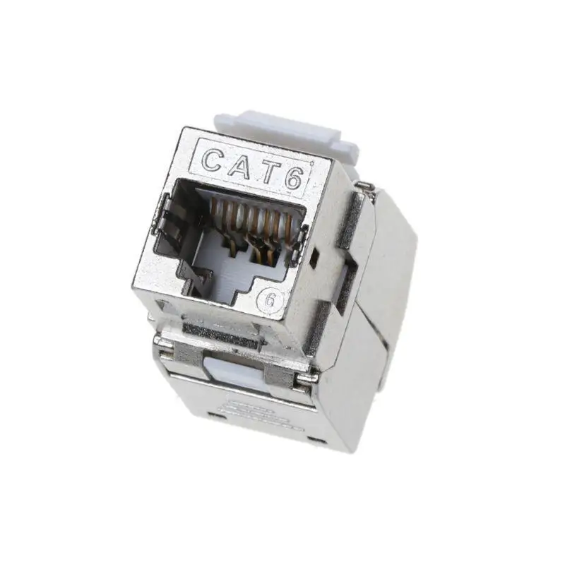 Y1UB RJ45-interface Socket Zinklegering Module Cat6 Cat6A Netwerkconnectoradapter
