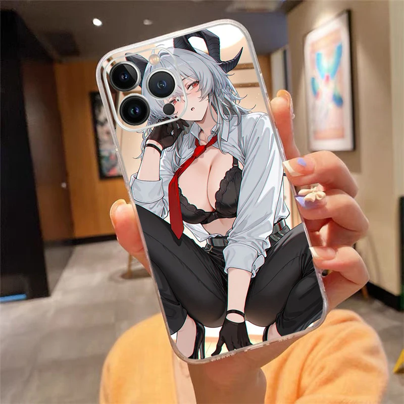 

Anime kawaii girl Phone Case Carcasa Funda For iPhone 17 Pro Max Air 17 16 15 14 13 Pro Max 15 16 Pro 16E Case