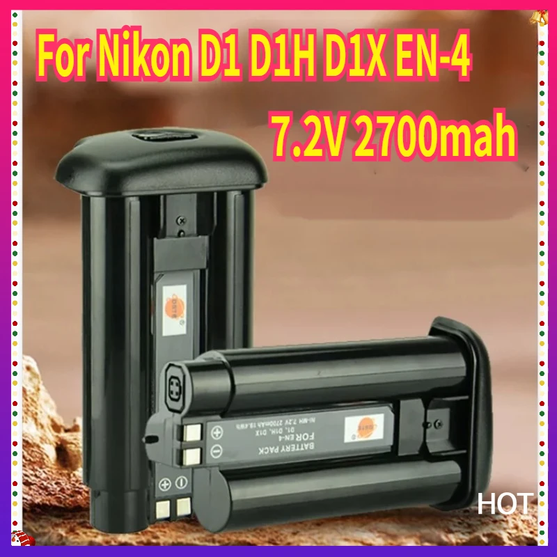 

7.2V 2700mah EN-4 EN 4 EN4 Battery for Nikon D1 D1H D1X Digital Camera Batteries