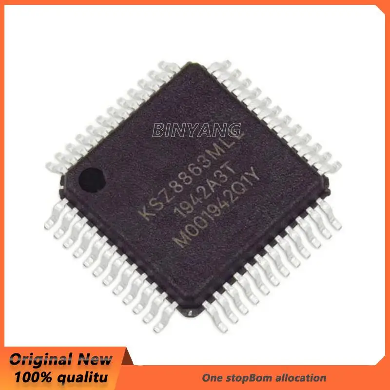 1-5Pcs 100% New KSZ8863MLLI KSZ8863MLL QFP48 original ic chip In stock