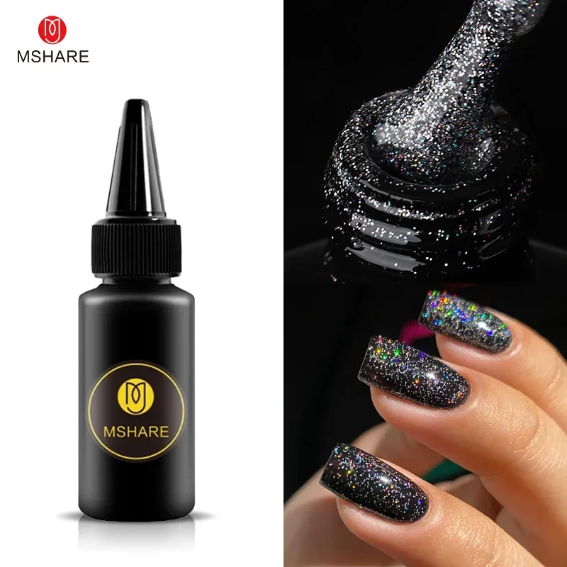 MSHARE 30ml  Matte Coat Rubber Base Hema Free Top Gel Clear Construction Reinforce Soak Off Nails Gels UV LED Glue
