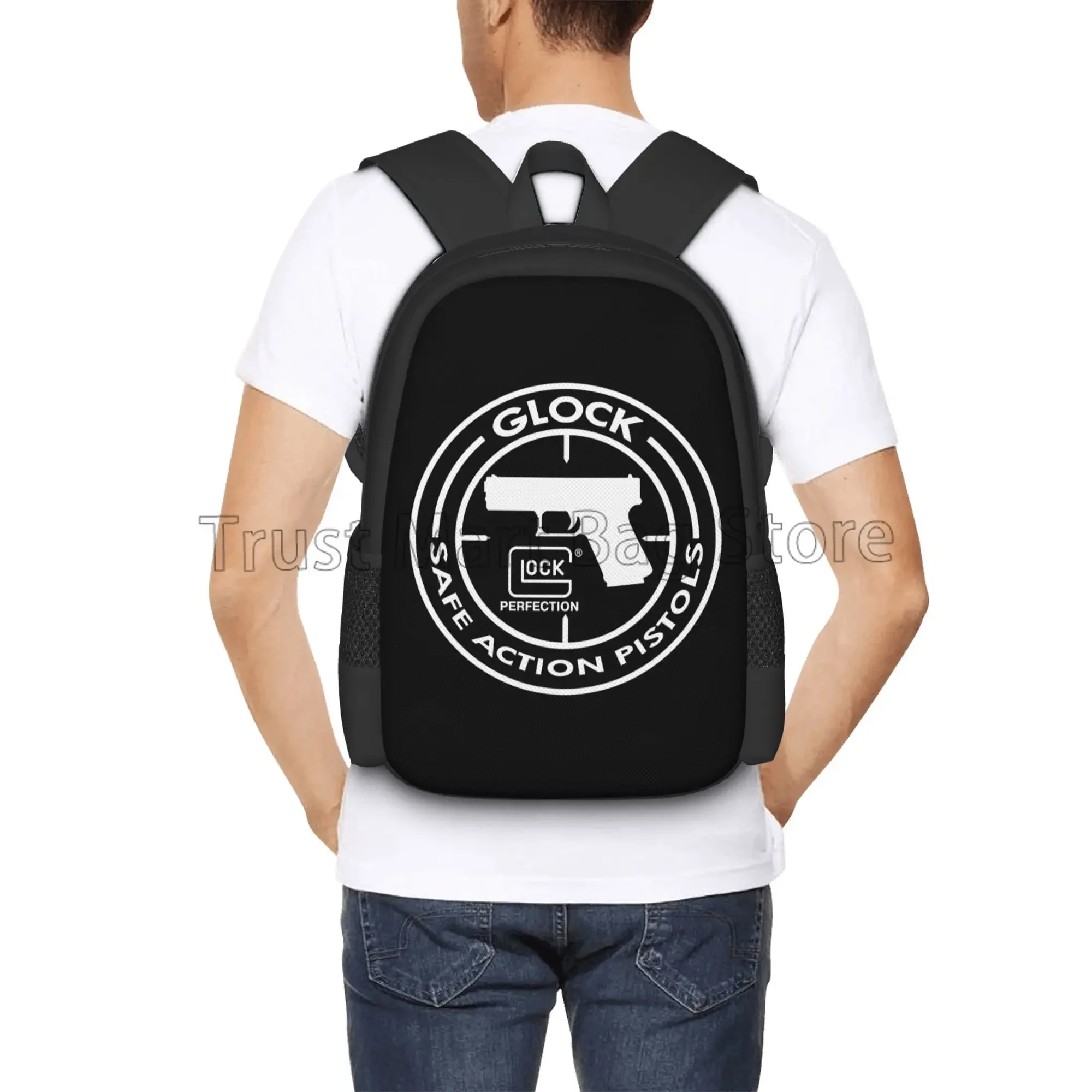 Tactical Glock Shooting Sports Travel Backpack Men Women Casual Shoulder Bags School Bookbag College Student Daypack