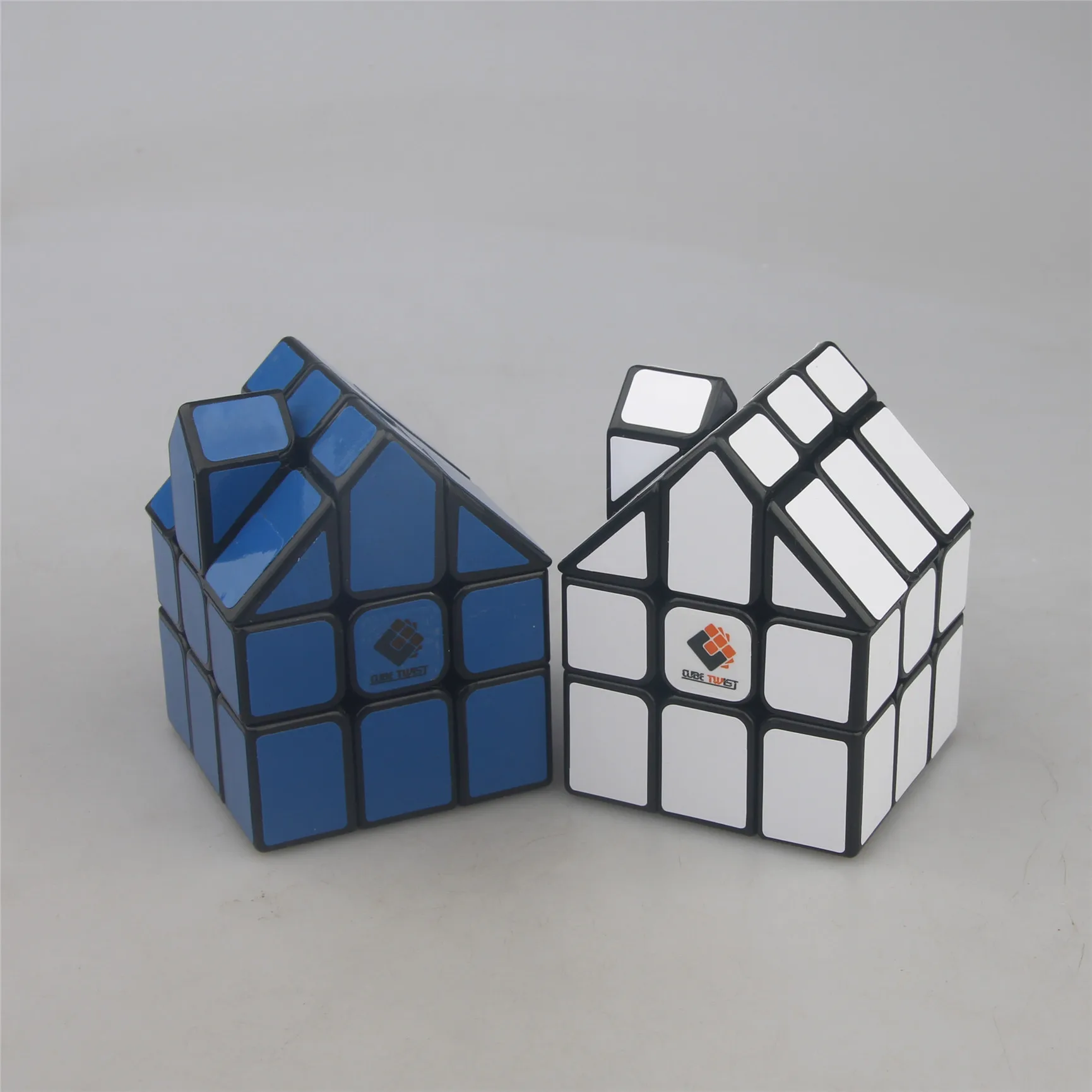 Wisdom 3x3 Monochrome House No. 1 Cube, 3X3x3 Deformed Cube Chimney, Magic House