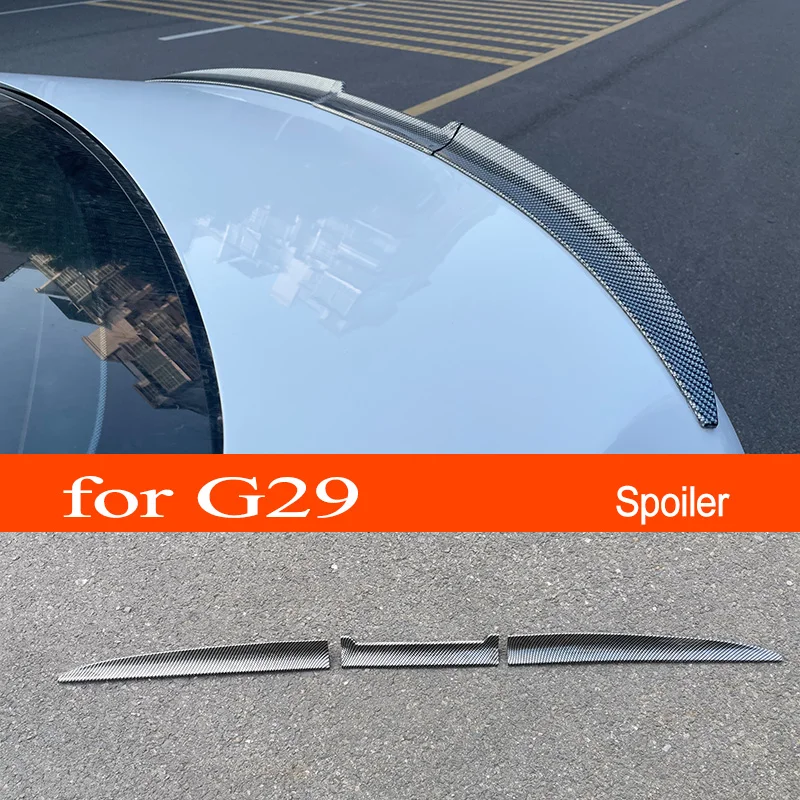 G29 3-section PVC Car Rear Trunk Wing Lip Spoiler Car Window Roof Top Spoiler for BMW 2018+ Z4 G29