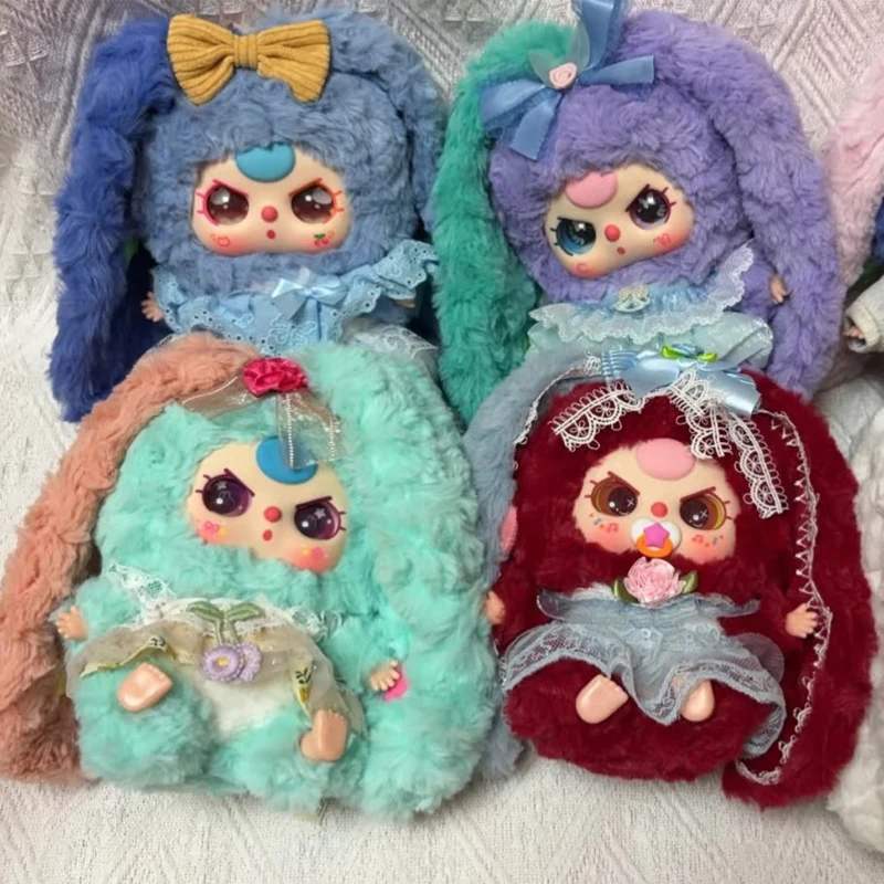 

Горячий продукт, детский кролик с тремя лилиями, V4, город четвертого поколения, модная виниловая плюшевая слепая коробка, фигурка, декоративный предмет, кавайный подарок