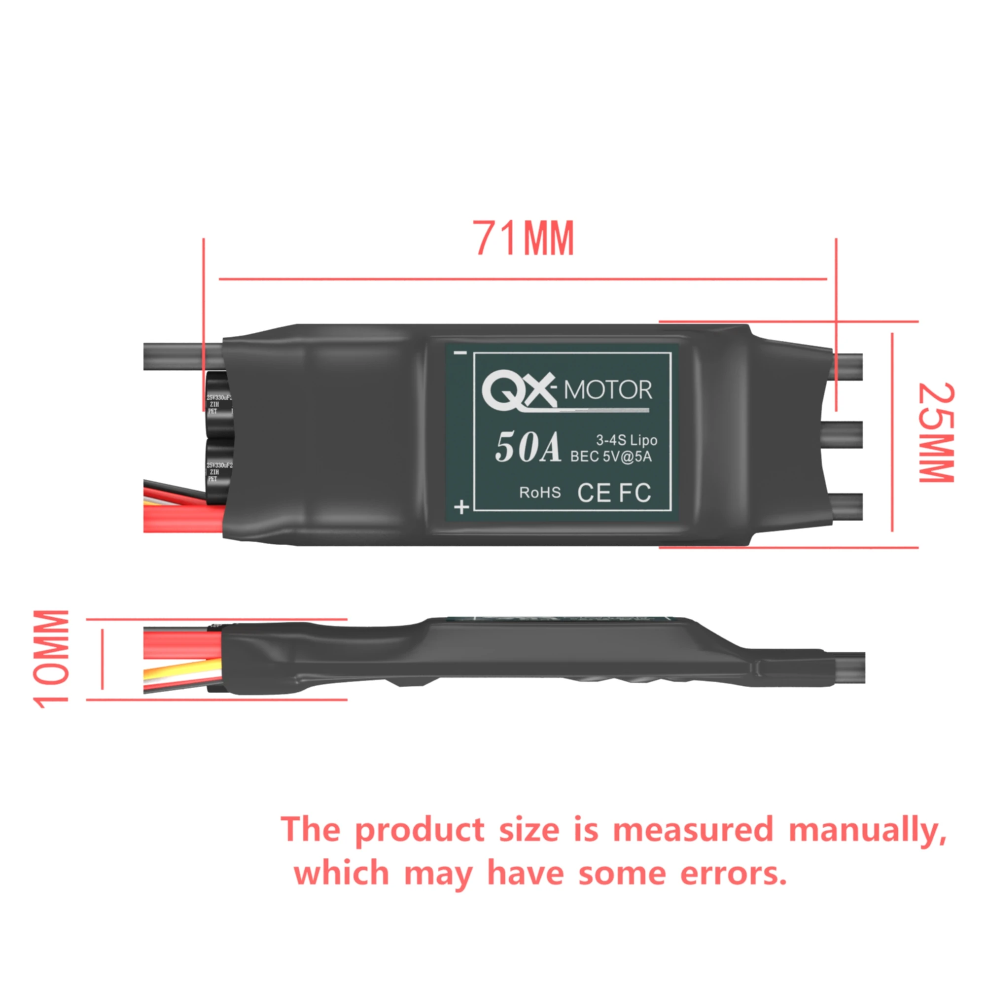 QX-MOTOR QF2822 3000KV 70mm EDF 6 Blades with Brushless Motor for RC Multirotor Helicopter Aircraft parts view 6