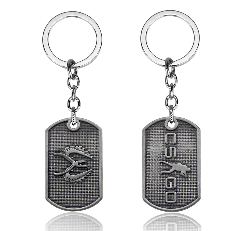 لعبة CS الذهاب ميدالية المفاتيح قلادة حديدية سلسلة مفاتيح مكافحة سترايك كيرينغ للرجال مجوهرات اكسسوارات المشجعين هدية تذكارية #1