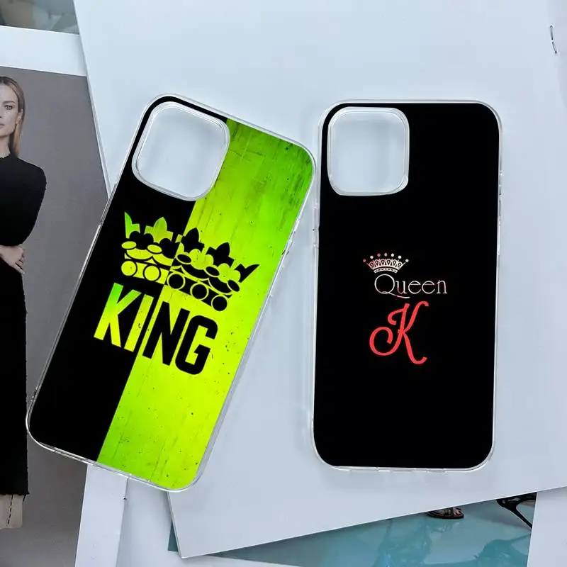 King Queen Art Phone Case For Xiaomi 11 9T 10T Note 10 Pro Lite Redmi K20 Pro 7 7A 8 9 9A Redmi Note 8 Pro T Note1 Transparent