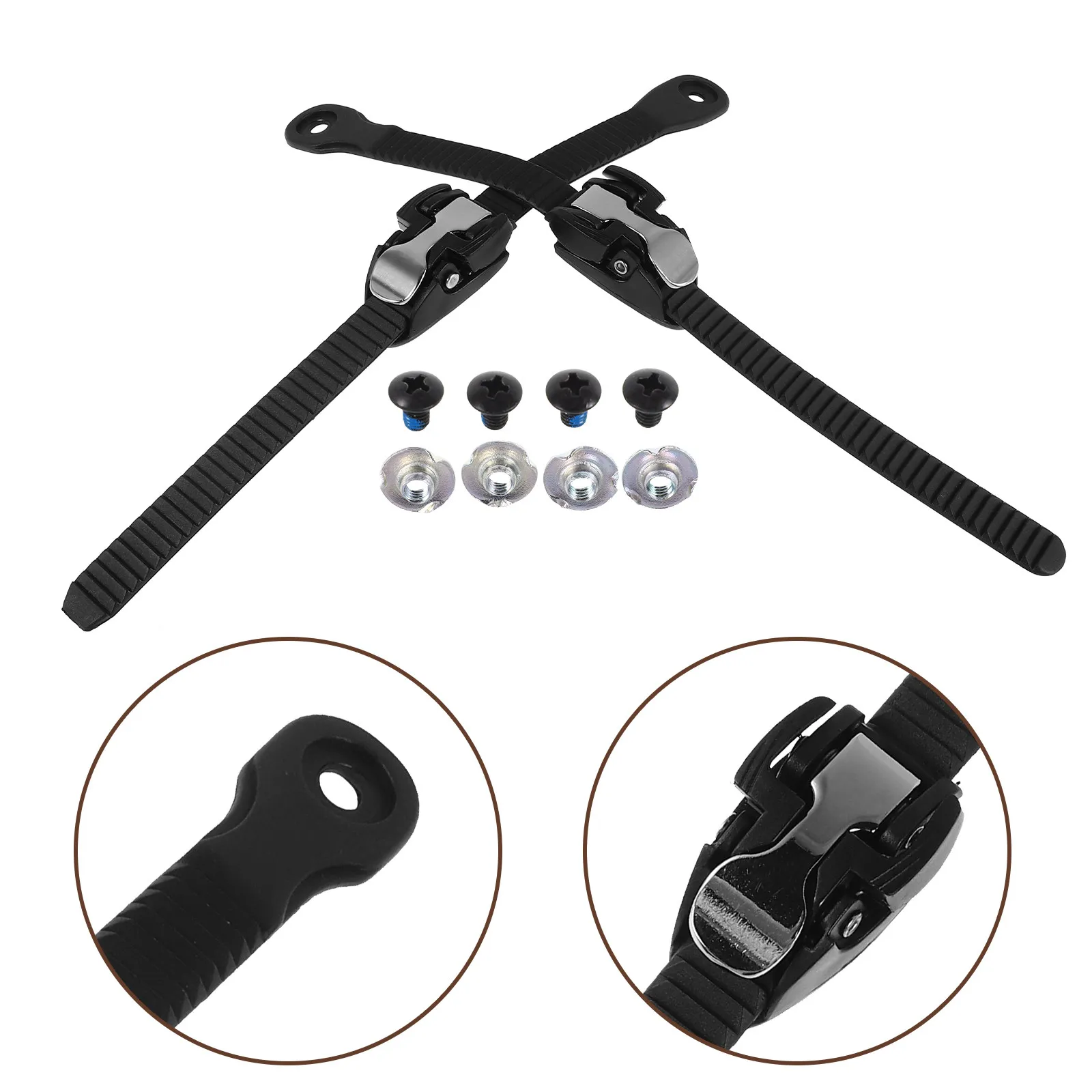 

1Pair Universal Adjustable Roller Skate Buckle Straps Compatible with Inline Ice Aggressive Skates Replacement Skating