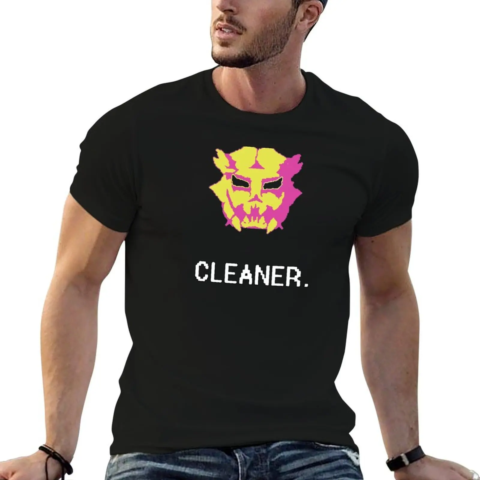 Cleaner 8 Bit T-Shirt plain designer shirts oversized t shirts for men