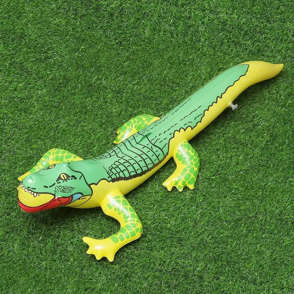 

2pcs PVC Inflatable Crocodile Game Crocodile Floating Playing Inflatable Floating Water Interactive Double Beats