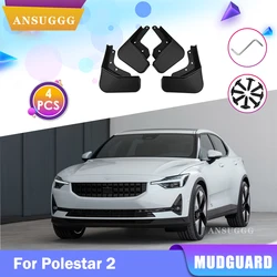 Mudguard For Polestar 2 2021 2022 2023 Polestar2 Mud Flaps Splash Guards MudFlap Car Accessories Front Rear Wheels Fender 4Pcs