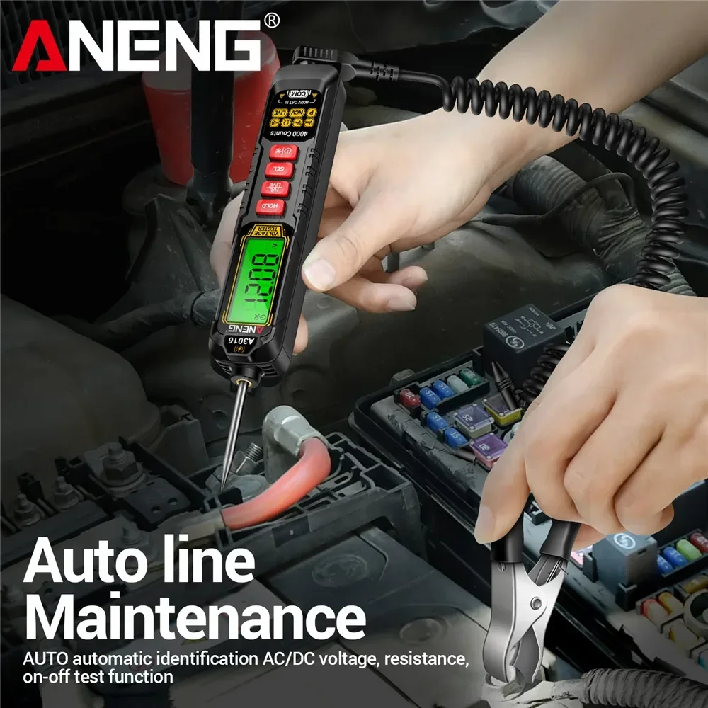 ANENG A3016 Pen Multimeter Rechargeable Voltage Test 600V AC DC NCV Induction Zero Live Wire Breakpoint Detection Electrician