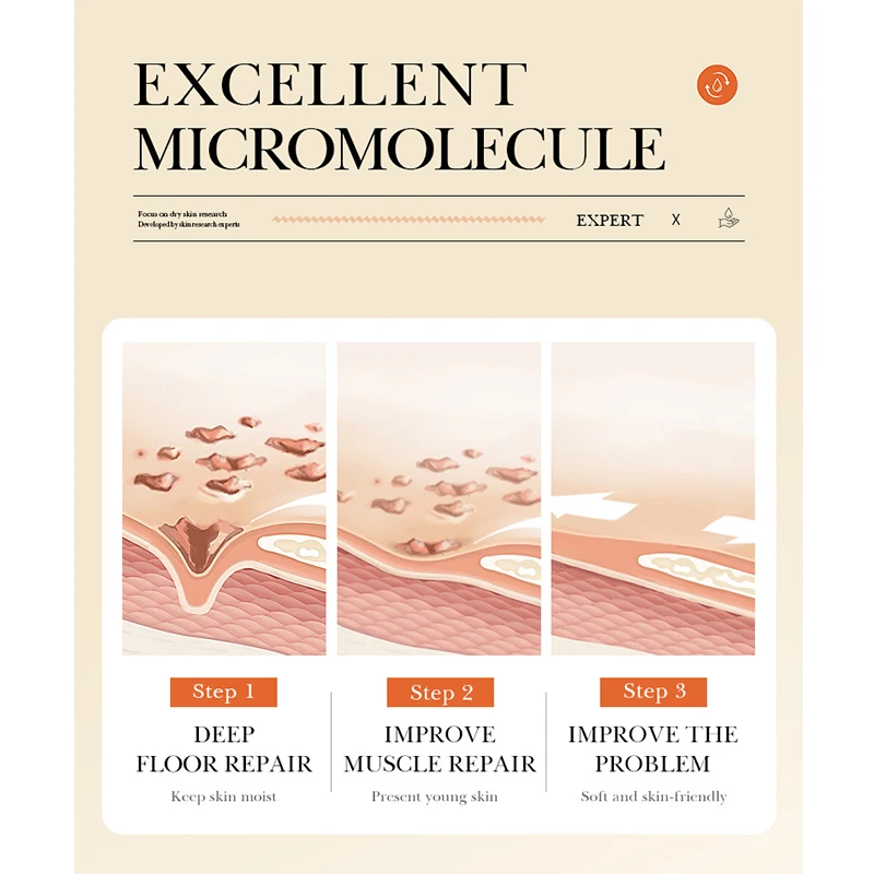 مصل الوجه أوليجوبيبتيد تجميد مسحوق مجفف يغذي تشديد العناية بالبشرة الحساسة إصلاح سلس جوهر الوجه الجمال