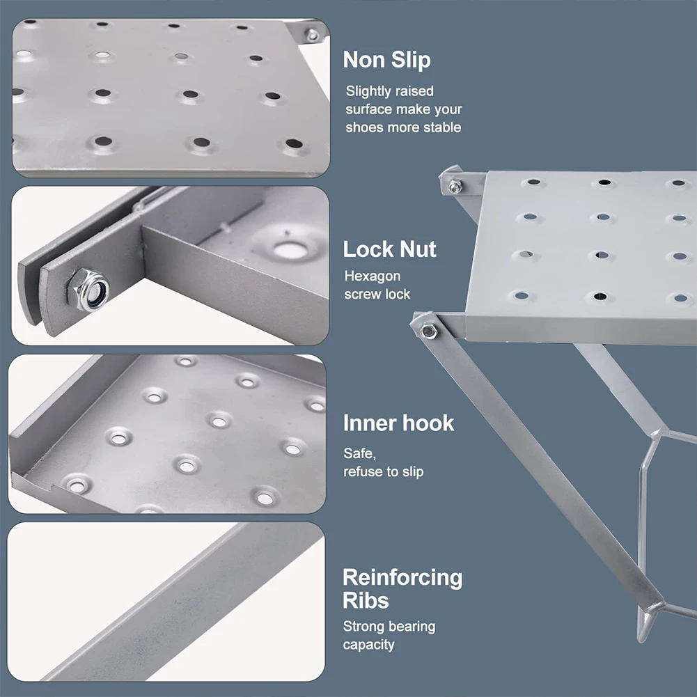 Ladder Work Platform Handy Tools Extension Ladders Work Ladder Tray for Painters&Tools Hold Handy Tools