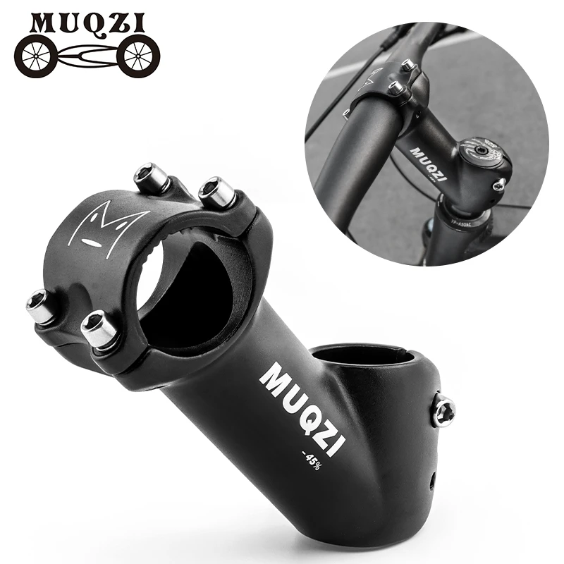 

MUQZI 31.8mm 45 Degree Bike Stem MTB Road Bicycle Handlebar Riser Cycling Replacement Parts