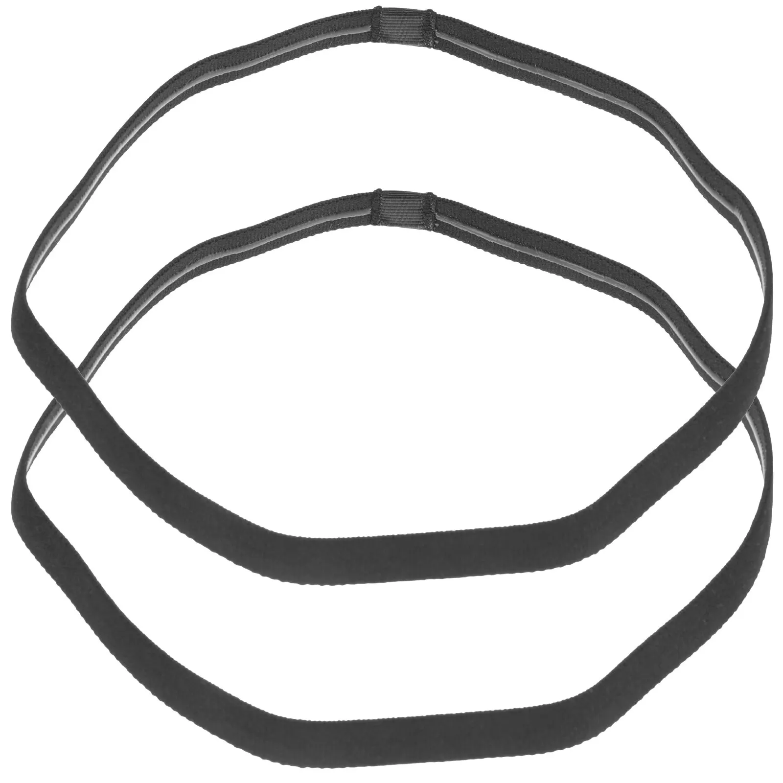 

2Pcs Elastic Workout Sweatbands Anti-Slip Sports Headbands Unisex Running Yoga Hair Bands White Headband Men Workout Sweatbands