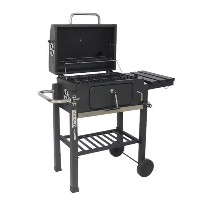 Portable Foldable Steel BBQ Grill Smokeless Outdoor Cooking Equipment Durable Modern Design for Family Camping Picnic Party