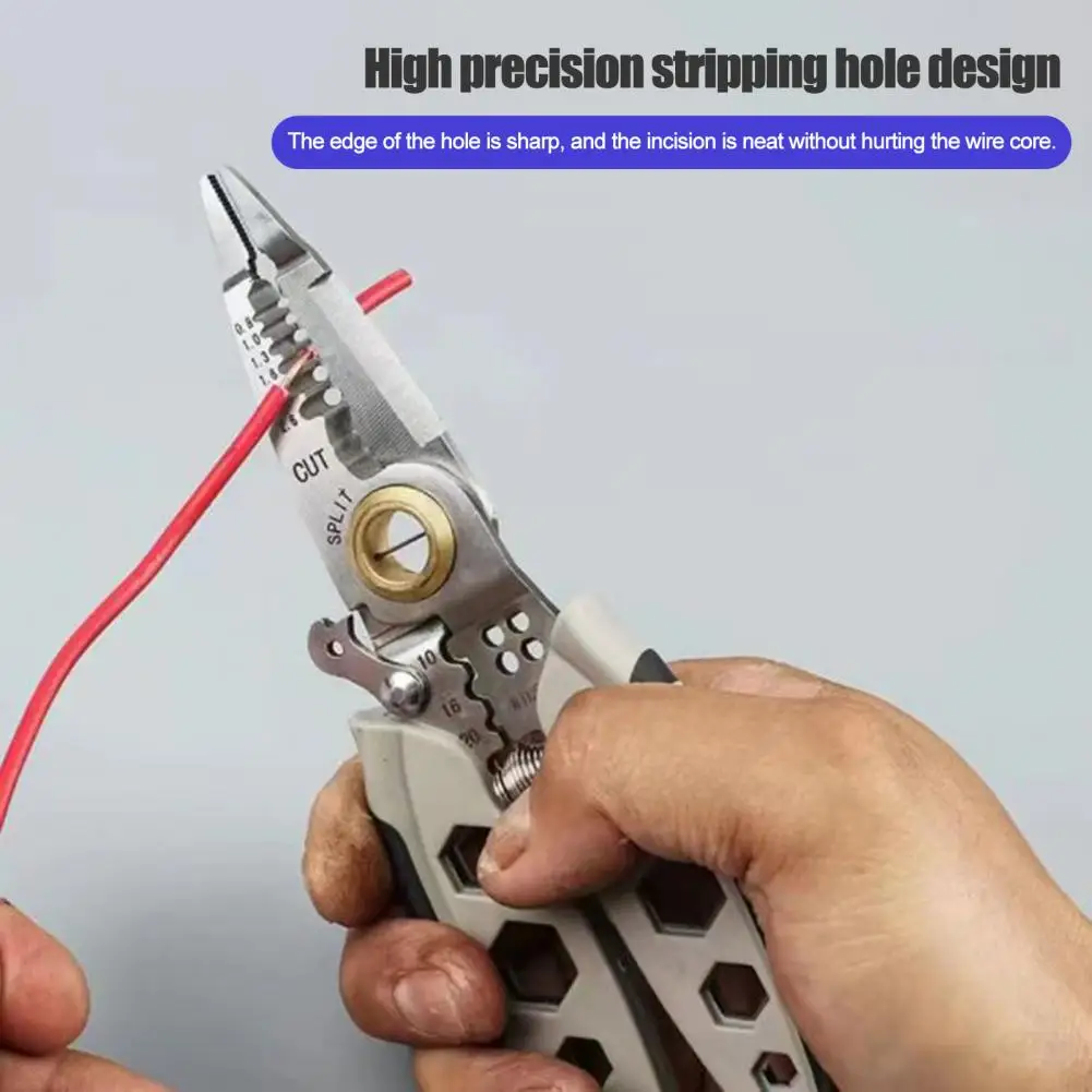 Fast Cutting Wire Stripper Wire Stripper Crimping Tool High-density Professional Stripping Cutter Durable Splitting Wrench