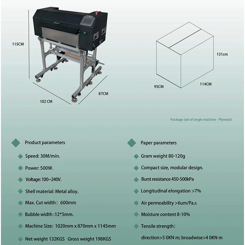 Automatic Foaming Paper Machine Packaging Buffer Logistics Transportation