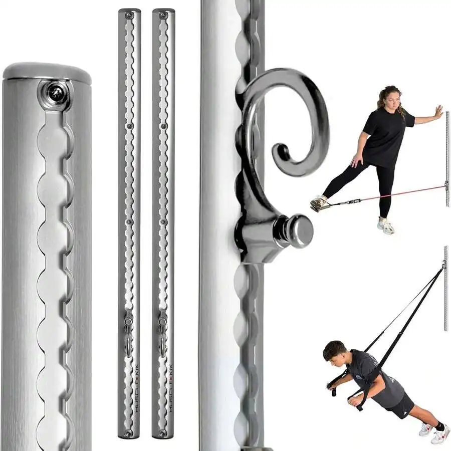 Home Gym Fitness Equipment Wall-Mounted Anchor Fitness System Adjustable, Multi-Functional,