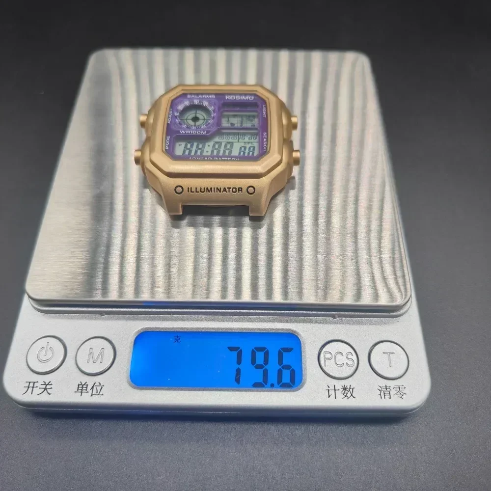 AE1200 Case Modification Accessories Brass Case Small Square Electronic Watch Modification Accessories for AE-1200WH