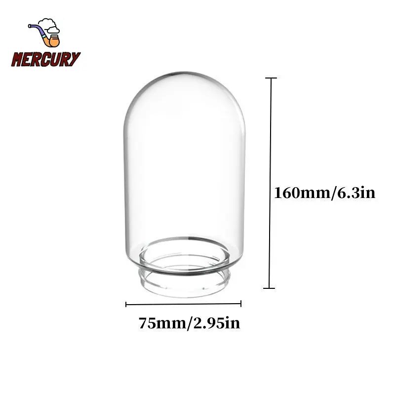 MERCURY Glass Gravity Hookah Bottle Heat Resistant Borosilicate Spare 360 Degrees Shisha Cover Replaceable Smoking Accessories