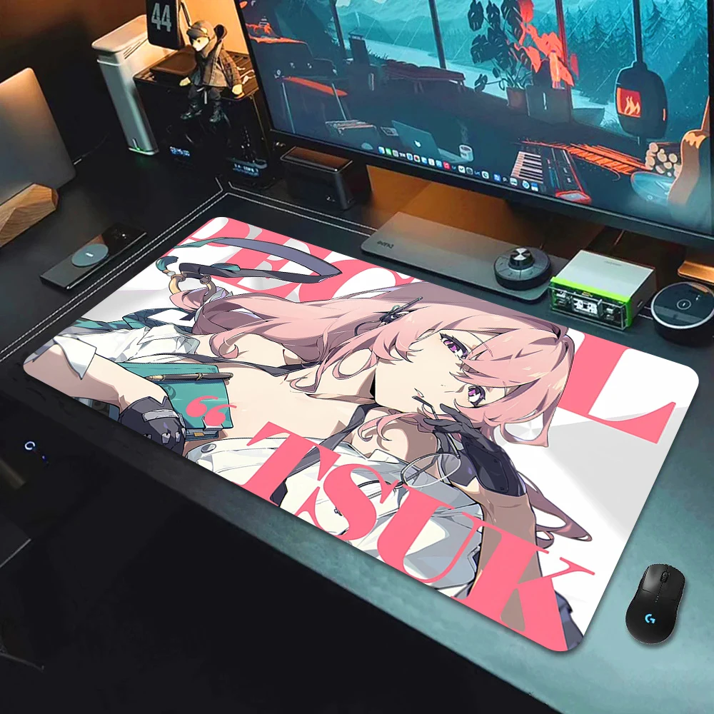 Zenless Zone Zero Mouse Pad Large Game Rubber Locking Edge Keyboard Mat ZZZ Ellen Zhu Yuan Miyabi Nicole Jane Yanagi Anby Lycaon