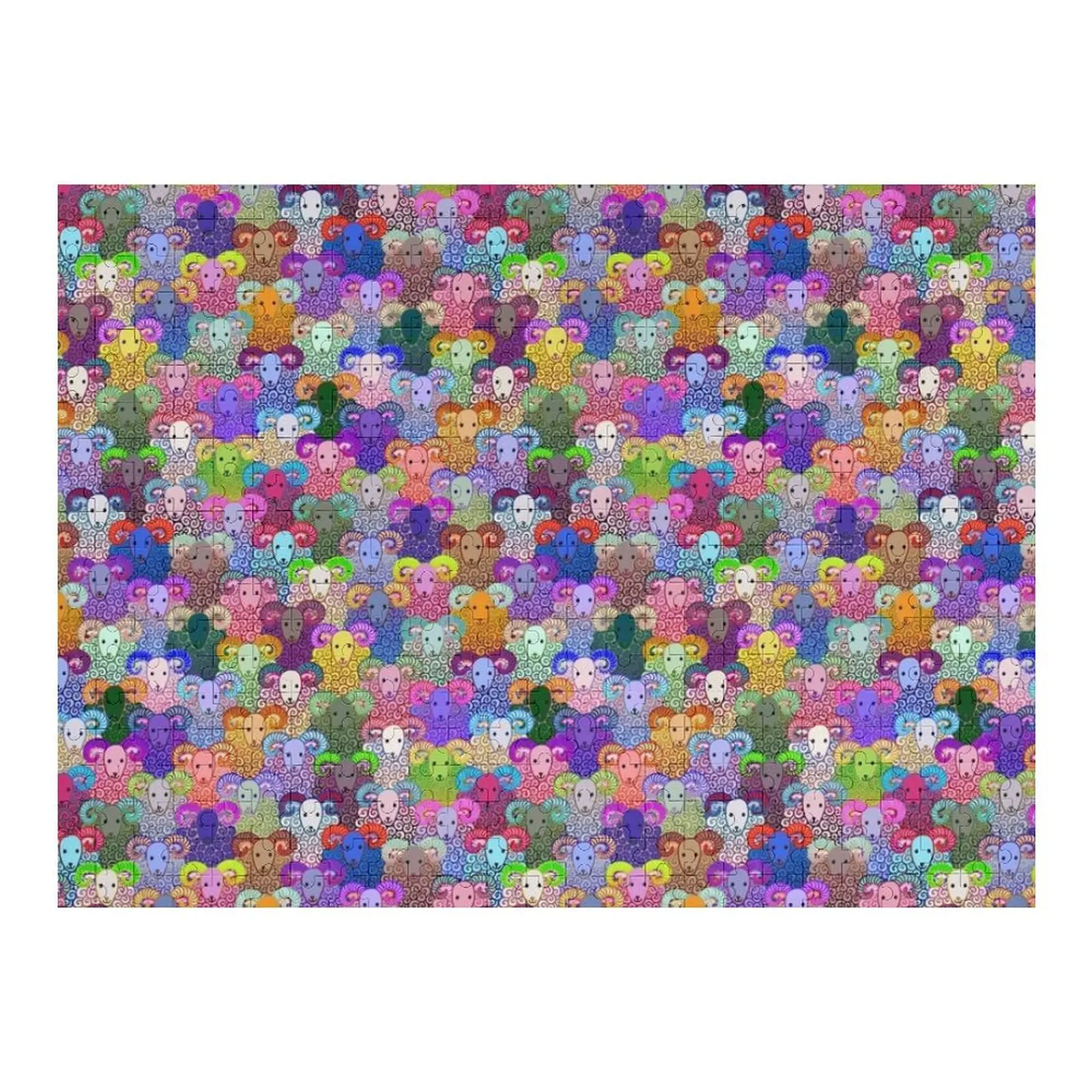 

The Sheep With Magical Horns Jigsaw Puzzle Customizeds For Kids Custom Child Gift Puzzle