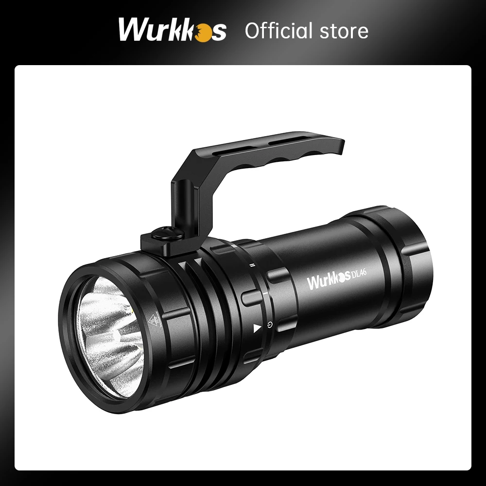 Wurkkos DL46 Профессиональный фонарик для подводного плавания IPX8 46950 Батарея Супер яркий 20000LM USB Обратная зарядка 6 * XHP50.2