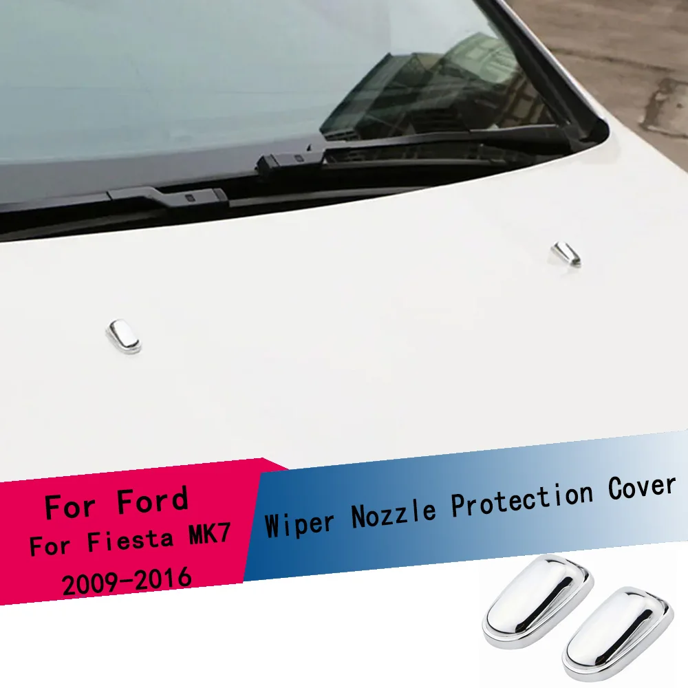 

Комплект из 2 шт. накладок на форсунки омывателя из АБС-пластика для Ford Fiesta MK7 2009-2016, автоаксессуары
