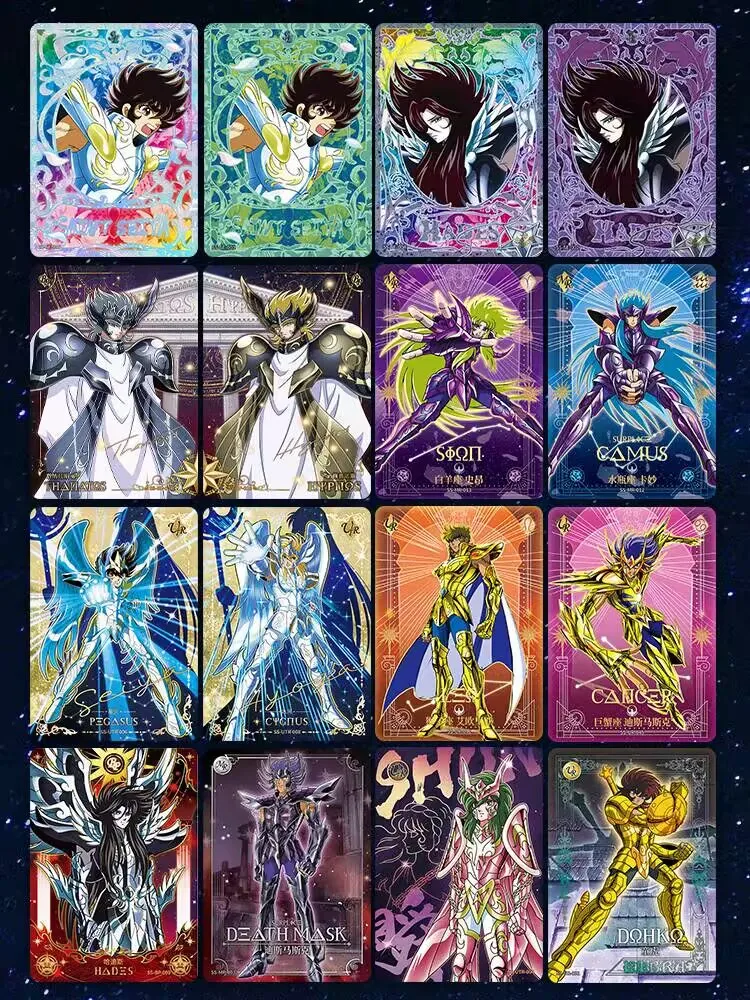 KAYOU Scatola originale Saint Seiya Camicia Risveglio Collezione Anime Dea Athena SSR UR Carte Rara Collezione di carte Regalo per bambini