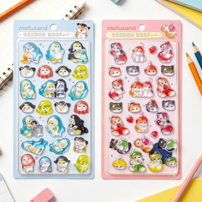 Spot Stickers New 3d Relief Stickers Healing Cats Cute Creative Decorations Decoration Handmade Account Surprise Gift For Friend