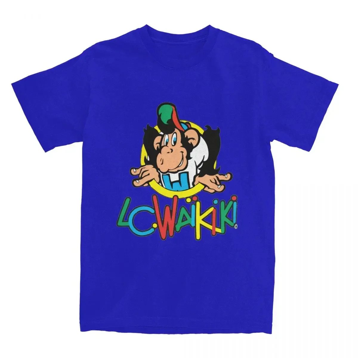 

Lc Singe Monkey Waikiki Cartoon T Shirt Merch Men Women 100% Cotton Crazy Crew Neck Tee Shirt Short Sleeve Clothing Gift Idea