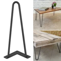 4 pcs Iron Table Desk Legs Home Accessories for DIY Handcrafts Furniture 8inch 12inch 16 inch 28 inch Black Furniture Legs