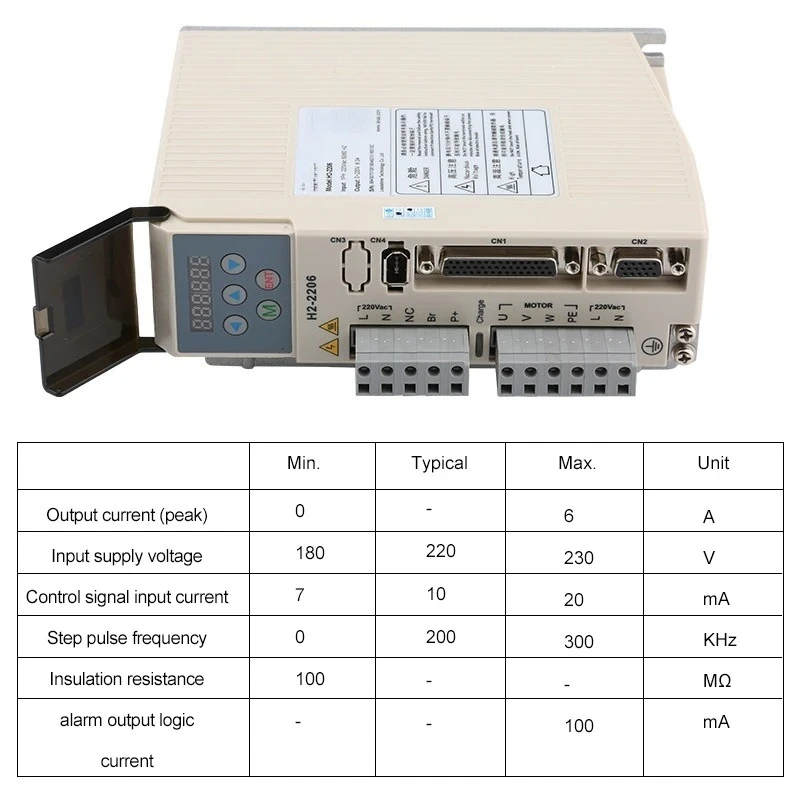 Servo Motor HBS2206 Driver +863HBM80H-1000 MotorLeadshine Original Digital Closed Loop H2-2206 Nema 34 Dc 8 Nm Stepper