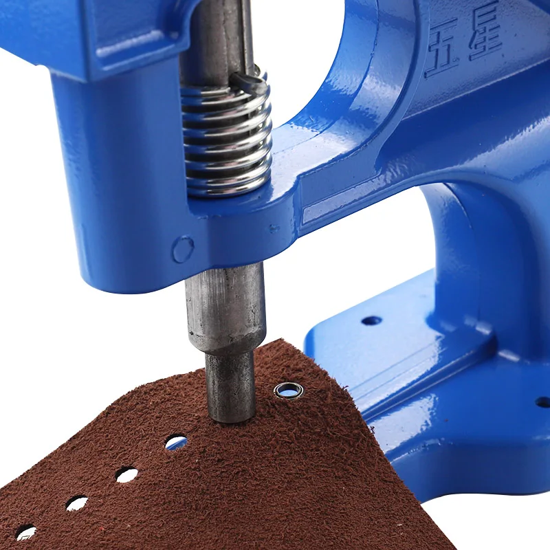 Hand Press Heavy Duty Eyelet Grommet Machine Punch Tool Kit - Rivet Press Tool - Grommet Dies Press Machine,Interchangeable Dies