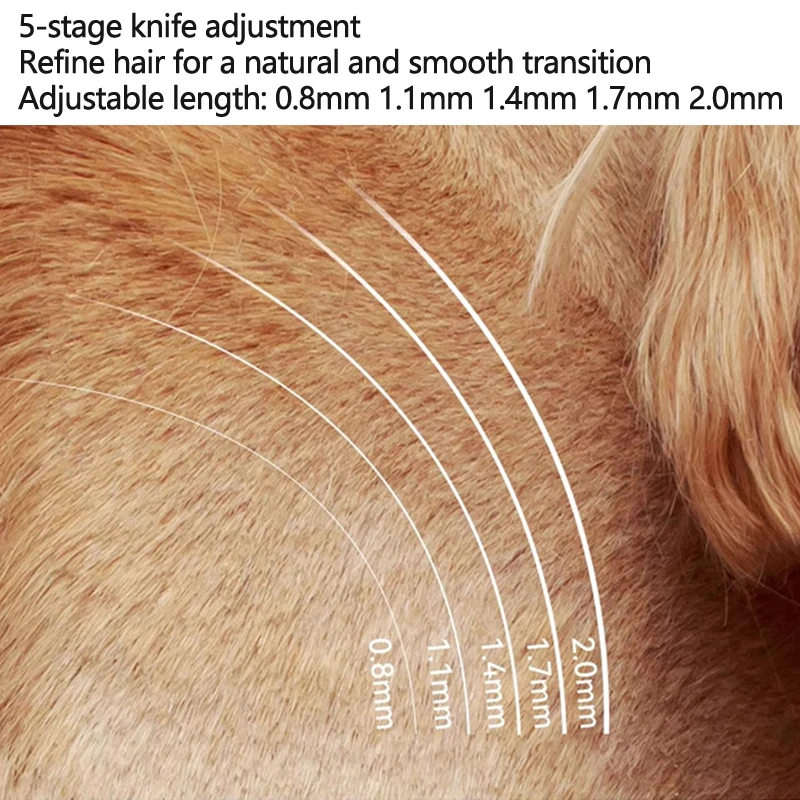 Aparador profissional para animais de estimação, elétrico, sem fio, aparador de cães, recarregável por usb, display lcd de baixo ruído