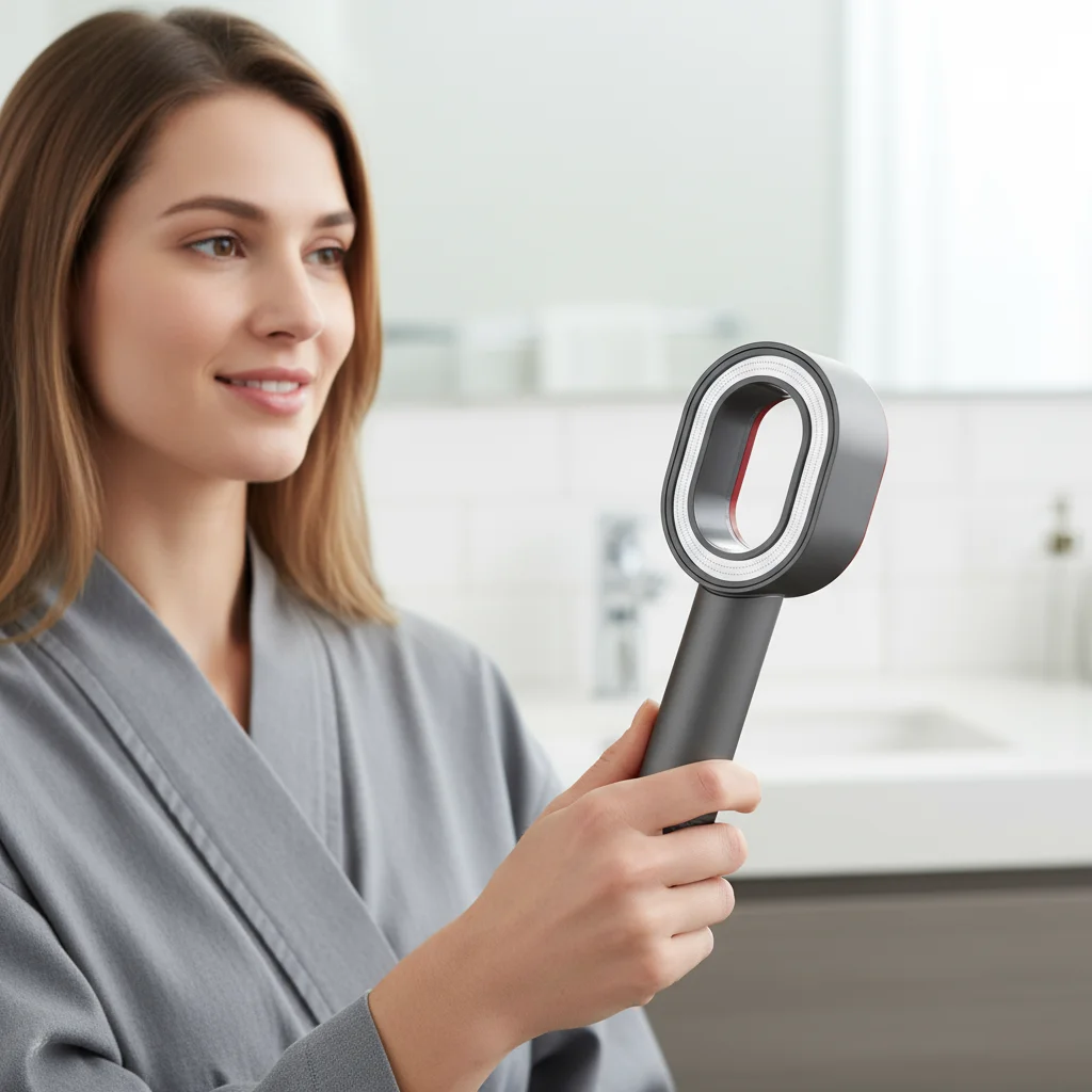 

Filtered High Pressure Handheld Shower Head Filtering And Water Saving Essential For Bathroom Shower